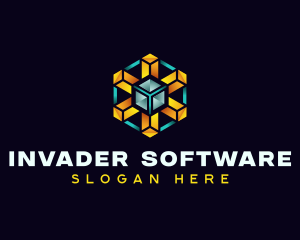 Software Programming Cube logo design