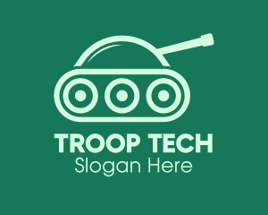Green Military Tank logo