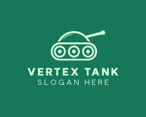 Green Military Tank logo