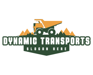 Industrial Transportation Truck logo design