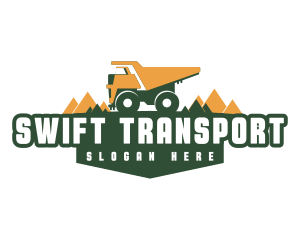 Industrial Transportation Truck logo design