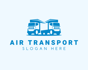 Delivery Truck Transportation logo design