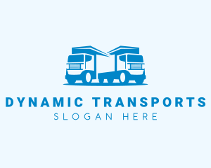 Delivery Truck Transportation logo design