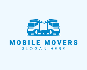 Delivery Truck Transportation logo design