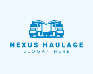 Delivery Truck Transportation logo design