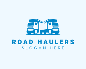 Delivery Truck Transportation logo design