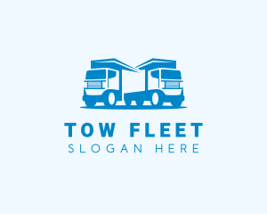 Delivery Truck Transportation logo design