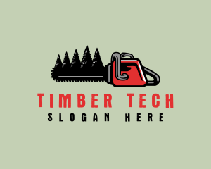 Chainsaw Tree Logging logo