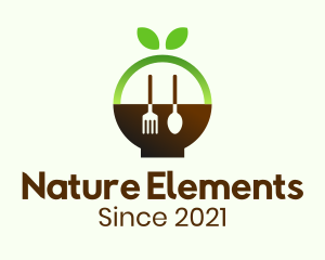 Organic Natural Restaurant logo design