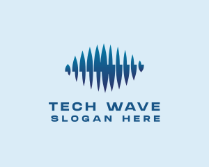 Frequency Wave Audio Technology logo design