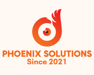 Phoenix  Eye Lens logo design