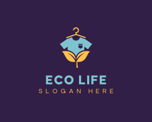 T-shirt Eco Friendly Laundry logo design