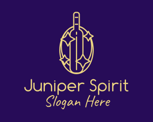 Sparkling Liquor Bottle logo