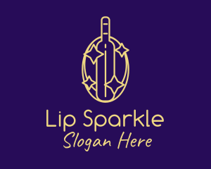 Sparkling Liquor Bottle logo design