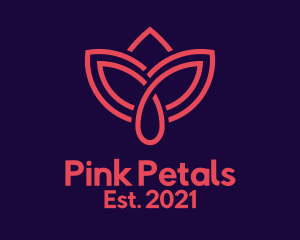 Pink Floral Motif logo design