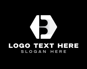 Social Media - Modern Minimalist Business Letter B logo design
