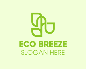 Organic Eco Plant logo design