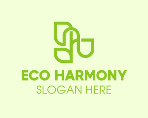 Organic Eco Plant logo design