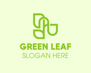 Organic Eco Plant logo design