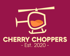 Wine Glass Helicopter logo design