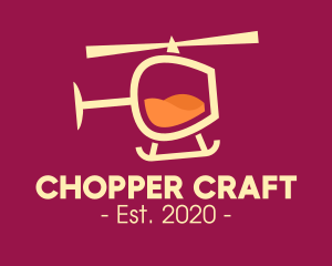 Wine Glass Helicopter logo design