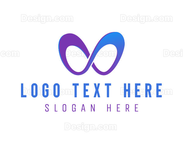 Futuristic Infinity Loop Logo