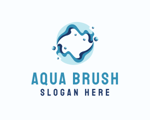 Abstract Water Wave logo design