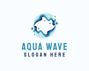 Abstract Water Wave logo design