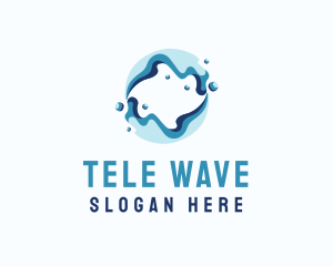 Abstract Water Wave logo design