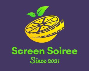 Lemon Film Reel  logo design