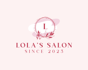 Floral Beauty Salon Cosmetics logo design