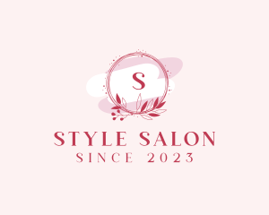 Floral Beauty Salon Cosmetics logo design