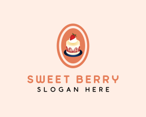 Strawberry Shortcake Dessert logo design