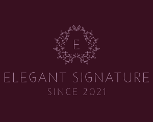 Elegant Leaf Garden  logo design