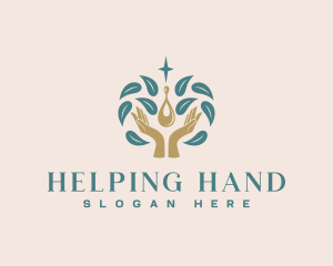 Hand Massage Oil logo design