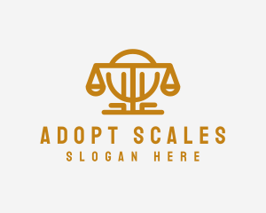 Law Justice Scale logo design