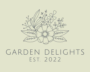 Flower Arrangement Garden logo design