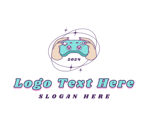 Retro Female Gamer logo