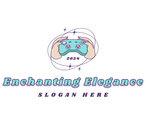 Retro Female Gamer logo design