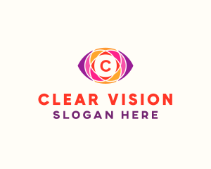 Optical Eye Mosaic logo design