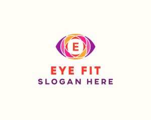 Optical Eye Mosaic logo design