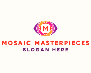 Optical Eye Mosaic logo design