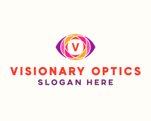 Optical Eye Mosaic logo design