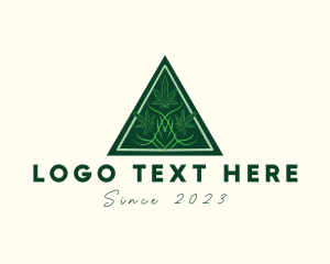 Herbal Marijuana Badge logo