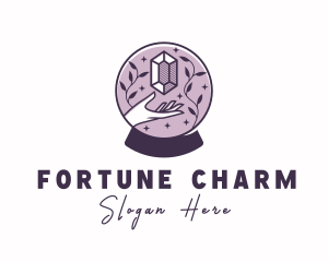 Fortune Telling Crystal Ball logo design