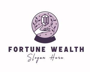 Fortune Telling Crystal Ball logo design