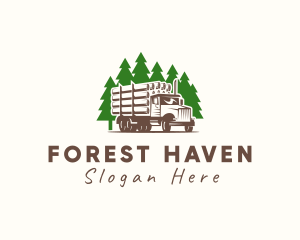 Forest Logging Truck logo