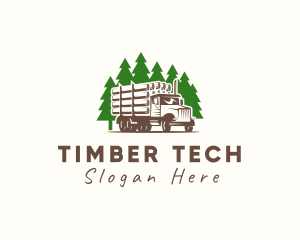 Forest Logging Truck logo