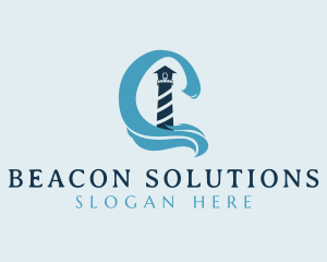 Lighthouse Ocean Tower logo design