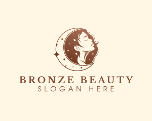 Moon Woman Beauty logo design